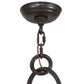 Meyda Lighting Anneau 29" 6-Light Timeless Bronze Chandelier With Beige Quartz Shade Glass