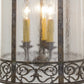 Meyda Lighting Antencio 14" 3-Light Ash Pendant Light With Clear Seeded Shade Glass