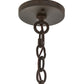 Meyda Lighting Antencio 155291 12" 3-Light Gilded Tobacco Pendant Light With Clear Seeded Shade Glass