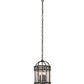 Meyda Lighting Antencio 155291 12" 3-Light Gilded Tobacco Pendant Light With Clear Seeded Shade Glass
