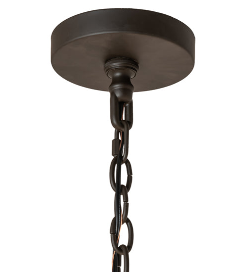 Meyda Lighting Anthracite 54" 10-Light Oil Rubbed Bronze Chandelier With Ivory Faux Candlelight
