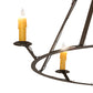 Meyda Lighting Anthracite 54" 10-Light Oil Rubbed Bronze Chandelier With Ivory Faux Candlelight