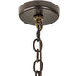 Meyda Lighting Antlers 20" 6-Light 2-Tier Antique Copper Chandelier With Natural Antler Shade