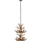 Meyda Lighting Antlers 20" 6-Light 2-Tier Antique Copper Chandelier With Natural Antler Shade