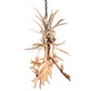 Meyda Lighting Antlers 28" 4-Light Antique Copper White Tail & Fallow Deer Chandelier
