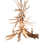 Meyda Lighting Antlers 28" 4-Light Antique Copper White Tail & Fallow Deer Chandelier