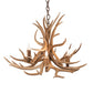 Meyda Lighting Antlers 29" 4-Light Mahogany Bronze Mule Deer Chandelier