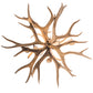 Meyda Lighting Antlers 29" 4-Light Mahogany Bronze Mule Deer Chandelier