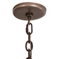 Meyda Lighting Antlers 29" 4-Light Mahogany Bronze Mule Deer Chandelier