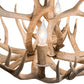 Meyda Lighting Antlers 30" 4-Light Antique Copper Mule Deer Chandelier
