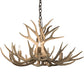 Meyda Lighting Antlers 32" 4-Light Antique Copper Mule Deer Chandelier