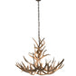 Meyda Lighting Antlers 32" 8-Light Antique Copper Mule Deer Chandelier