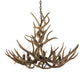 Meyda Lighting Antlers 32" 8-Light Antique Copper Mule Deer Chandelier