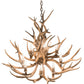 Meyda Lighting Antlers 32" 8-Light Antique Copper Mule Deer Chandelier