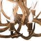 Meyda Lighting Antlers 32" 8-Light Antique Copper Mule Deer Chandelier