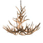 Meyda Lighting Antlers 32" 8-Light Antique Copper Mule Deer Chandelier