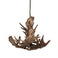 Meyda Lighting Antlers 33" 10-Light Antique Copper Moose Chandelier
