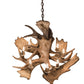 Meyda Lighting Antlers 33" 10-Light Antique Copper Moose Chandelier