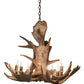 Meyda Lighting Antlers 33" 10-Light Antique Copper Moose Chandelier