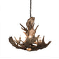 Meyda Lighting Antlers 33" 10-Light Antique Copper Moose Chandelier