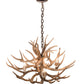 Meyda Lighting Antlers 33" 4-Light Antique Copper Whitetail Deer Chandelier