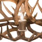 Meyda Lighting Antlers 33" 4-Light Antique Copper Whitetail Deer Chandelier