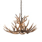 Meyda Lighting Antlers 33" 4-Light Antique Copper Whitetail Deer Chandelier