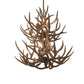 Meyda Lighting Antlers 34" 12-Light 2-Tier Antique Copper Mule Deer Chandelier