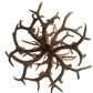 Meyda Lighting Antlers 34" 12-Light 2-Tier Antique Copper Mule Deer Chandelier