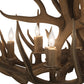 Meyda Lighting Antlers 34" 12-Light 2-Tier Antique Copper Mule Deer Chandelier