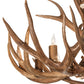 Meyda Lighting Antlers 34" 9-Light Antique Copper Elk & Mule Deer Chandelier