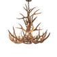 Meyda Lighting Antlers 34" 9-Light Antique Copper Elk & Mule Deer Chandelier