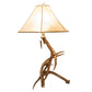 Meyda Lighting Antlers 34" Elk & Mule Deer Table Lamp With Beige Shade