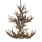 Meyda Lighting Antlers 36" 12-Light 2-Tier Antique Copper Mule Deer Chandelier