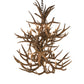 Meyda Lighting Antlers 36" 12-Light 2-Tier Antique Copper Mule Deer Chandelier
