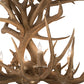 Meyda Lighting Antlers 36" 12-Light 2-Tier Antique Copper Mule Deer Chandelier