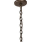 Meyda Lighting Antlers 36" 12-Light 2-Tier Antique Copper Mule Deer Chandelier