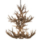 Meyda Lighting Antlers 36" 12-Light 2-Tier Antique Copper Mule Deer Chandelier