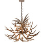 Meyda Lighting Antlers 38" 8-Light Antique Copper Chandelier