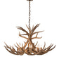 Meyda Lighting Antlers 38" 8-Light Antique Copper Chandelier