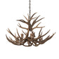 Meyda Lighting Antlers 38" 8-Light Antique Copper Chandelier