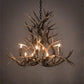 Meyda Lighting Antlers 38" 8-Light Antique Copper Mule Deer Chandelier