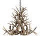 Meyda Lighting Antlers 38" 8-Light Antique Copper Mule Deer Chandelier