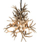 Meyda Lighting Antlers 38" 8-Light Antique Copper Mule Deer Chandelier