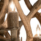 Meyda Lighting Antlers 38" 8-Light Antique Copper Mule Deer Chandelier