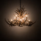Meyda Lighting Antlers 39" 8-Light Antique Copper Chandelier