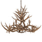 Meyda Lighting Antlers 39" 8-Light Antique Copper Chandelier