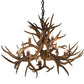 Meyda Lighting Antlers 39" 8-Light Antique Copper Chandelier