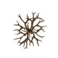 Meyda Lighting Antlers 39" 8-Light Antique Copper Chandelier