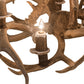 Meyda Lighting Antlers 39" 8-Light Antique Copper Chandelier